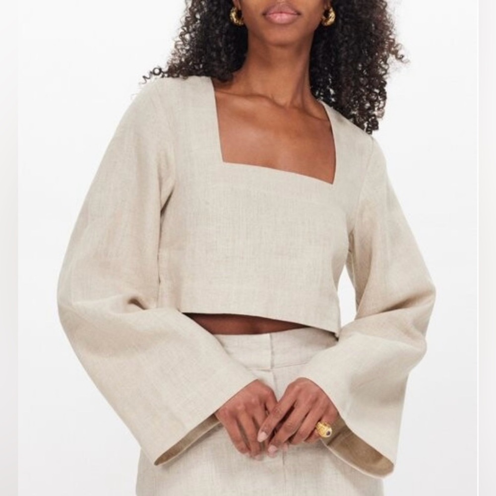 Faithfull the Brand Eilish Linen Top